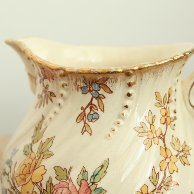 アンティーク クレミエ ルイ15世 クリーマー LOUIS XV フランス サルグミンヌ製 U&C SARREGUEMINES