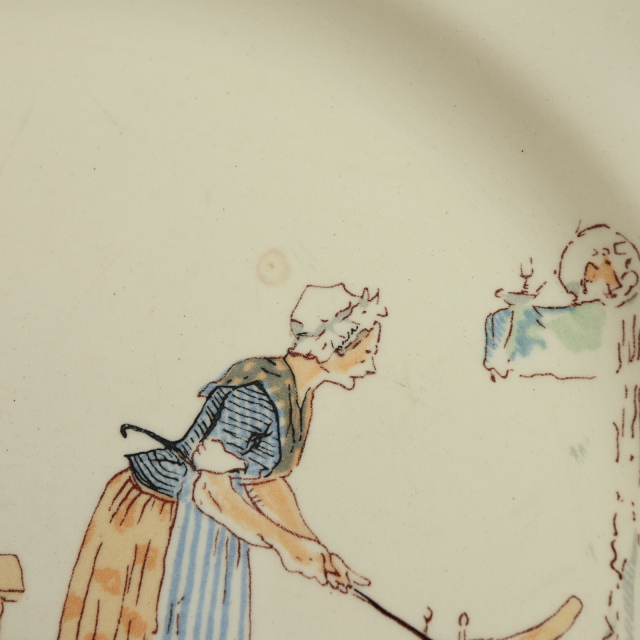 ENFANTS RICHARD ヴィンテージ プレート 皿 フランス サルグミンヌ製 SARREGUEMINES