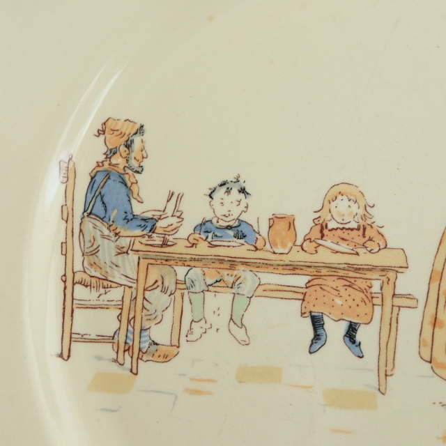 ENFANTS RICHARD ヴィンテージ プレート 皿 フランス サルグミンヌ製 SARREGUEMINES