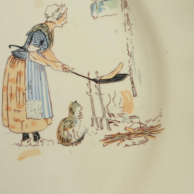 ENFANTS RICHARD ヴィンテージ プレート 皿 フランス サルグミンヌ製 SARREGUEMINES