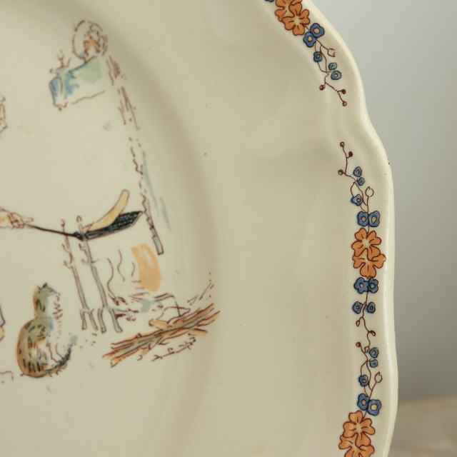 ENFANTS RICHARD ヴィンテージ プレート 皿 フランス サルグミンヌ製 SARREGUEMINES