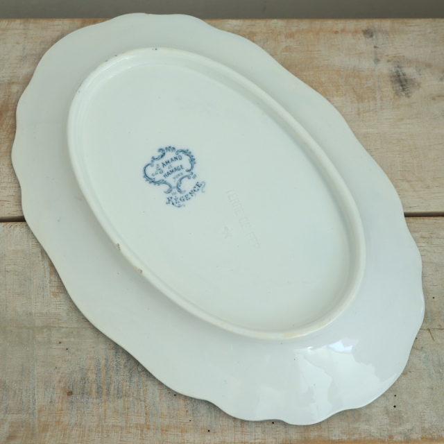 アンティーク ラヴィエ オーバル皿 レジャンス REGENCE フランス