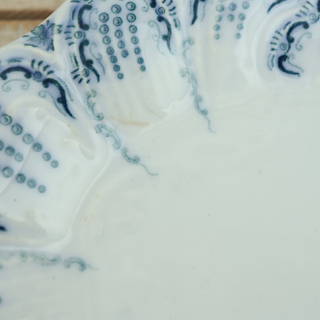 アンティーク ラヴィエ オーバル皿 レジャンス REGENCE フランス サンタマン製 SAINT AMAND HAMAGE NORD