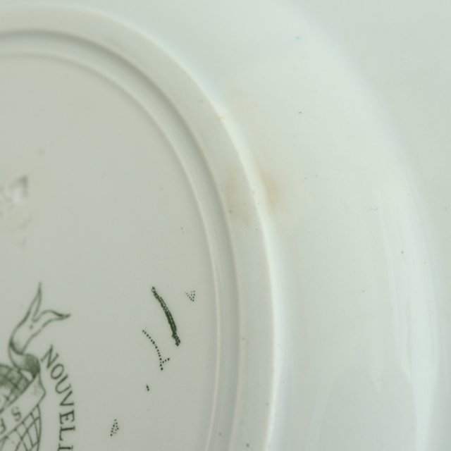 アンティーク プレート ロゼット 皿 ROSETTE フランス サンタマン製 SAINT AMAND