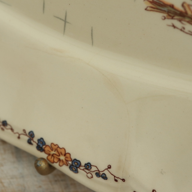 ENFANTS RICHARD ヴィンテージ ラヴィエ オーバル皿 フランス サルグミンヌ製 SARREGUEMINES