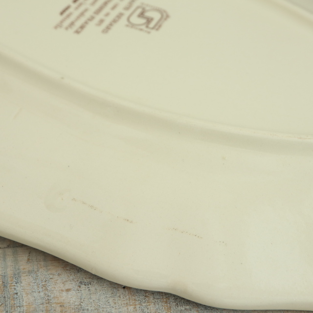 ENFANTS RICHARD ヴィンテージ ラヴィエ オーバル皿 フランス サルグミンヌ製 SARREGUEMINES