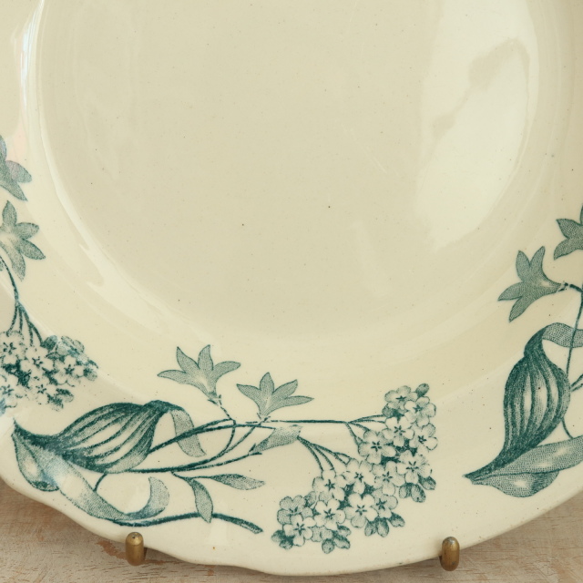 アンティーク プレート リラ ライラック 深皿 フランス ロンシャン製