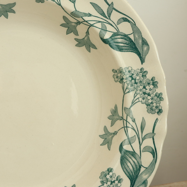 アンティーク プレート リラ ライラック 深皿 フランス ロンシャン製