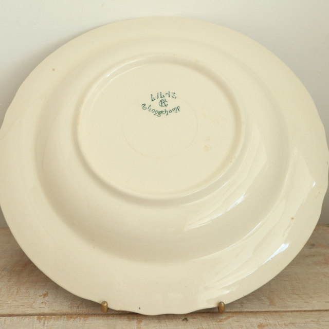 アンティーク プレート リラ ライラック 深皿 フランス ロンシャン製