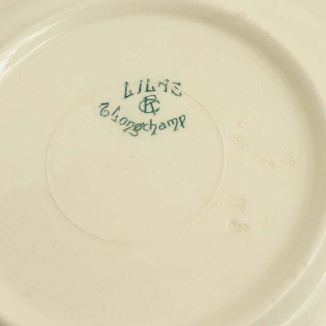 アンティーク プレート リラ ライラック 深皿 フランス ロンシャン製