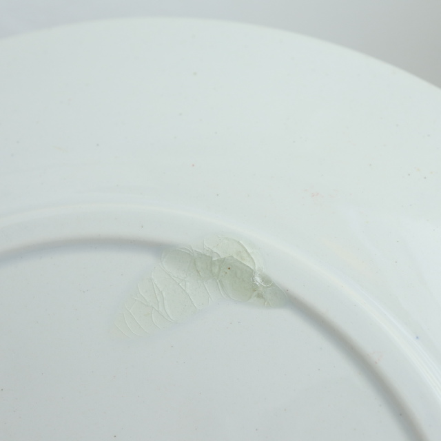 アンティークプレート フォンタンジュ 平皿  フランス サルグミンヌ製 FONTANGES SARREGUEMINES