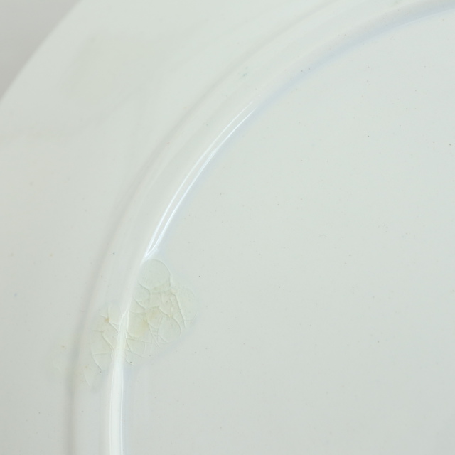 アンティークプレート フォンタンジュ 平皿  フランス サルグミンヌ製 FONTANGES SARREGUEMINES