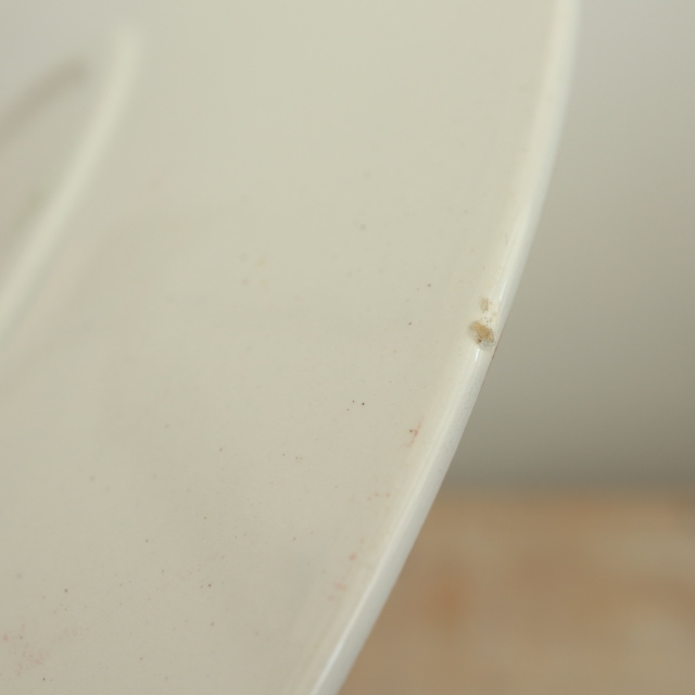 アンティークプレート フォンタンジュ 平皿  フランス サルグミンヌ製 FONTANGES SARREGUEMINES