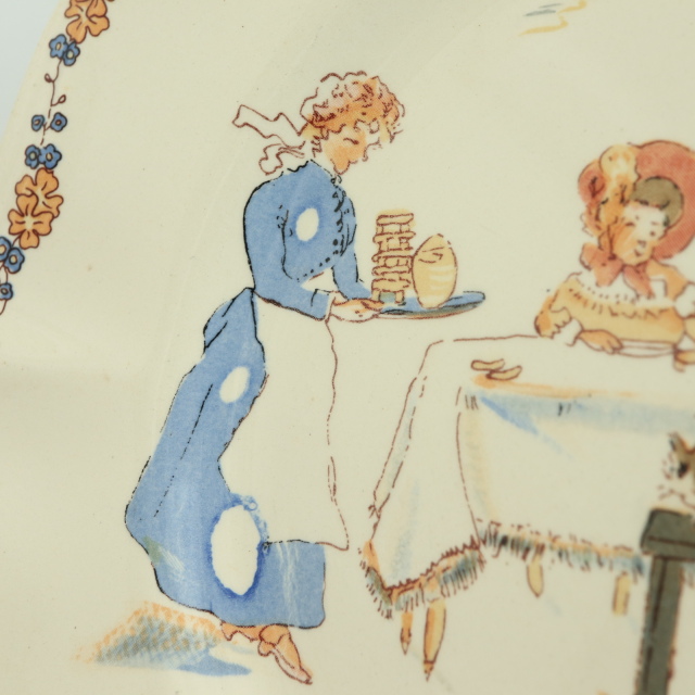 ENFANTS RICHARD デザートプレート 皿 フランス サルグミンヌ製 SARREGUEMINES