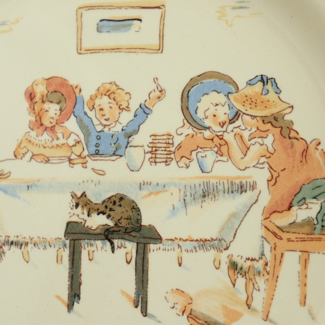 ENFANTS RICHARD デザートプレート 皿 フランス サルグミンヌ製 SARREGUEMINES