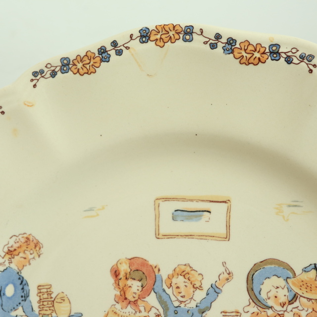 ENFANTS RICHARD デザートプレート 皿 フランス サルグミンヌ製 SARREGUEMINES