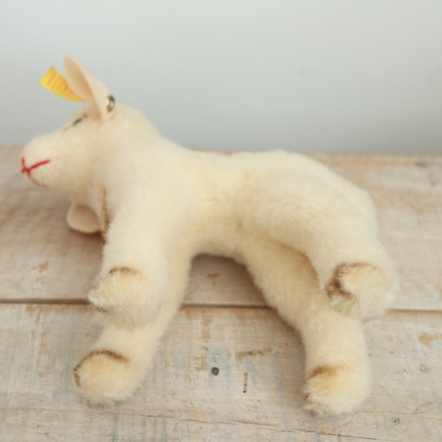 シュタイフ★Lamby 14cm★ヒツジのランビー/ひつじ/羊★Steiff アンティーク シュタイフ ヒツジ Steiff Lamby 10cm