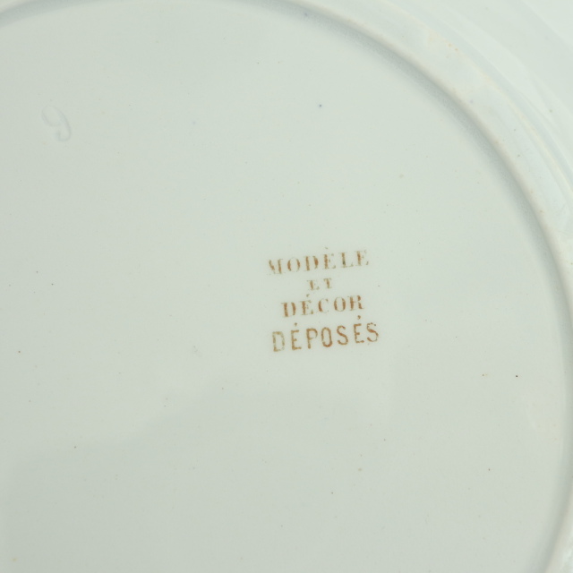 アンティーク プレート デザート皿 CRANIT フランス ショワジールロワ製 CHOISY LE ROI