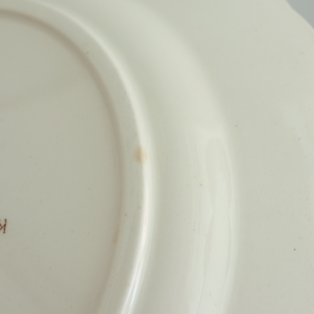 アンティークプレート デコール19 ディナー皿 DECOR19 フランス サルグミンヌ製 FAIENCERIES SARREGUEMINES