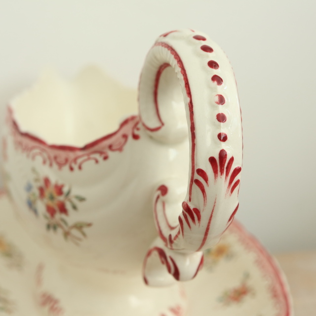 アンティーク ソーシエール デコール19 DECOR19 フランス サルグミンヌ製 FAIENCERIES SARREGUEMINES