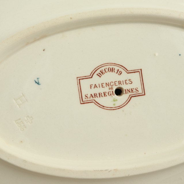 フランスアンティークサルグミンヌsarreguemines ソーシエル アンティーク ソーシエール デコール19 DECOR19 フランス サルグミンヌ