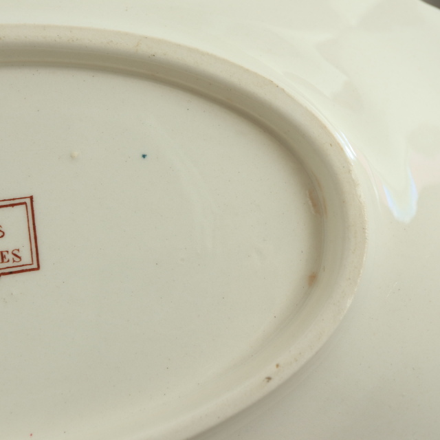 アンティーク ソーシエール デコール19 DECOR19 フランス サルグミンヌ製 FAIENCERIES SARREGUEMINES