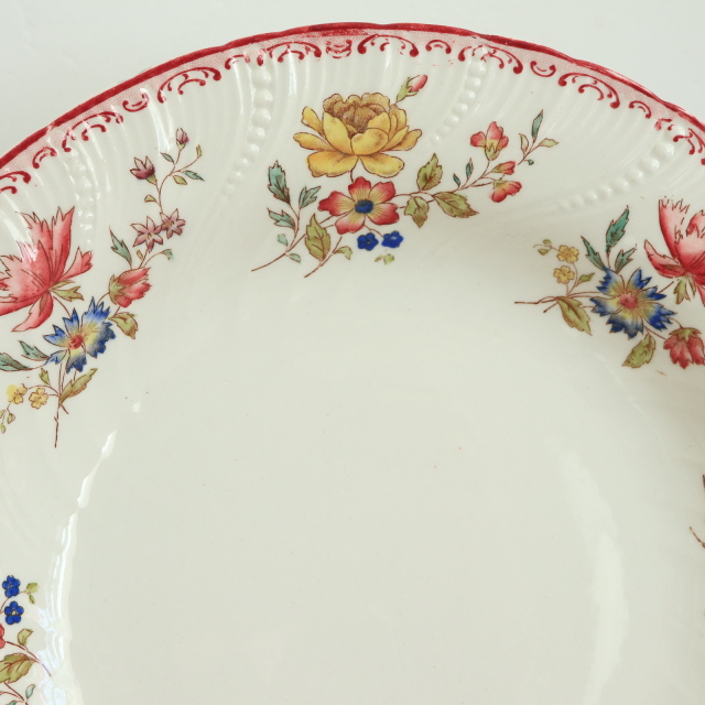 アンティークプレート デコール19 深皿 DECOR19 フランス サルグミンヌ