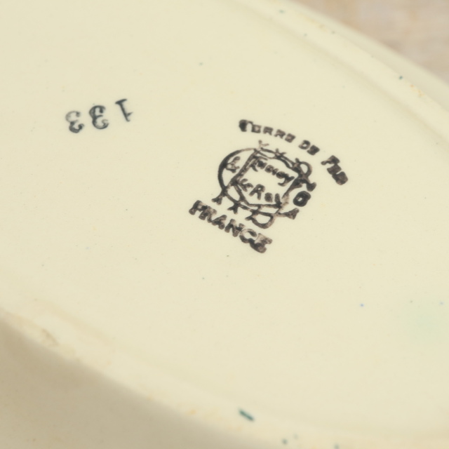 アンティーク ラヴィエ ミモザ オーバル皿 フランス ショワジールロワ