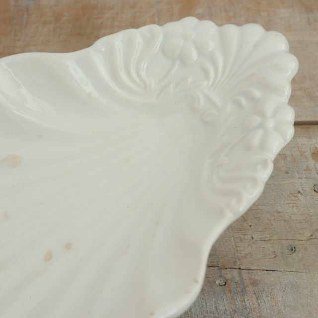 フランスアンティーク サルグミンヌ シェル ラヴィエ　貝　プレート SARREGUEMINES サルグミンヌ シェル ラヴィエ フランス