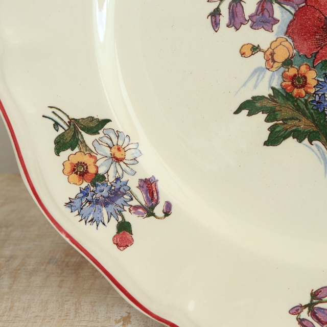 アンティーク プレート アグレスト 皿 フランス サルグミンヌ製