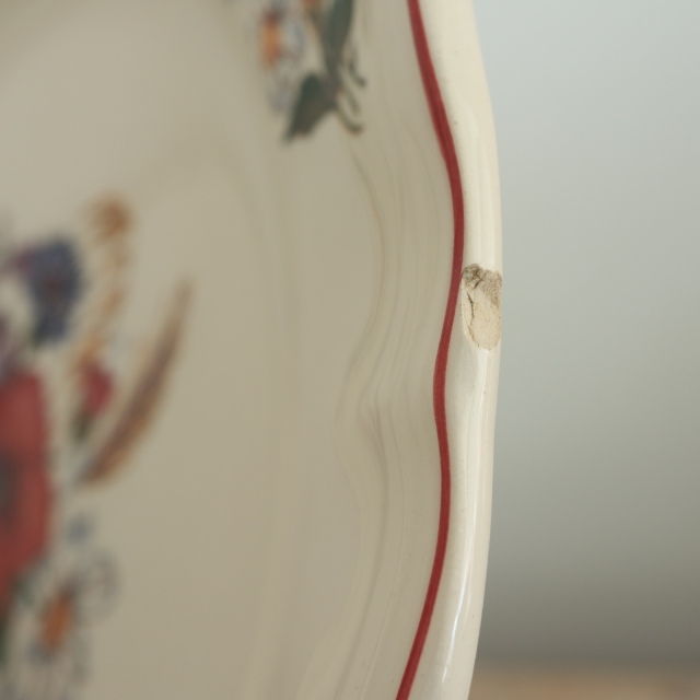 アンティーク プレート アグレスト 皿 フランス サルグミンヌ製