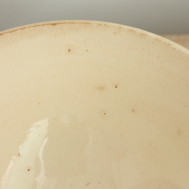 アンティーク カフェオレボウル ツバメ  ワインレッド フランス バドンヴィレー製 Badonviller