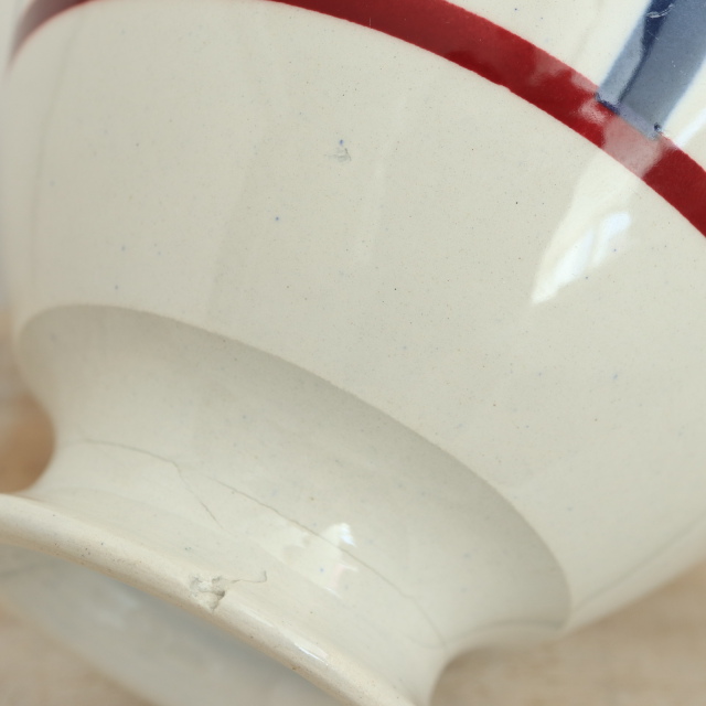 フランスアンティーク　バスク柄　ボウル アンティーク カフェオレボウル バスク柄 フランス バドンヴィレー製