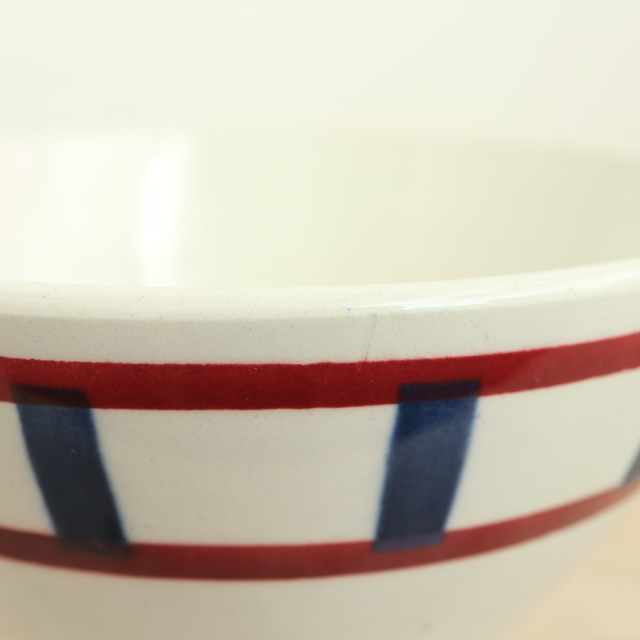 アンティーク カフェオレボウル バスク柄 フランス バドンヴィレー製