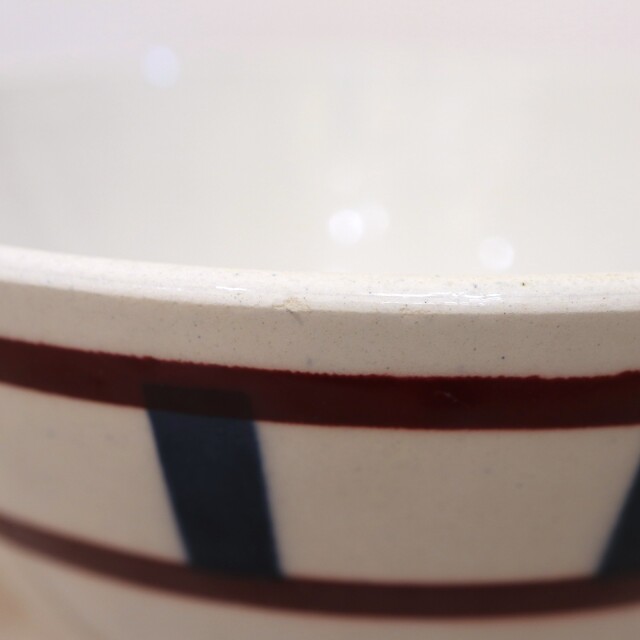 アンティーク カフェオレボウル バスク柄 フランス バドンヴィレー製