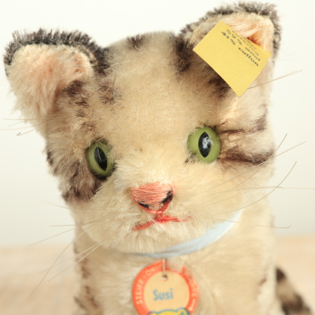 アンティーク シュタイフ ネコ Steiff Susi 14cm