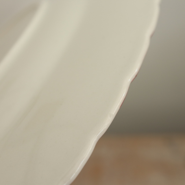 アンティークプレート デコール19 平皿 DECOR19 フランス サルグミンヌ製 FAIENCERIES SARREGUEMINES