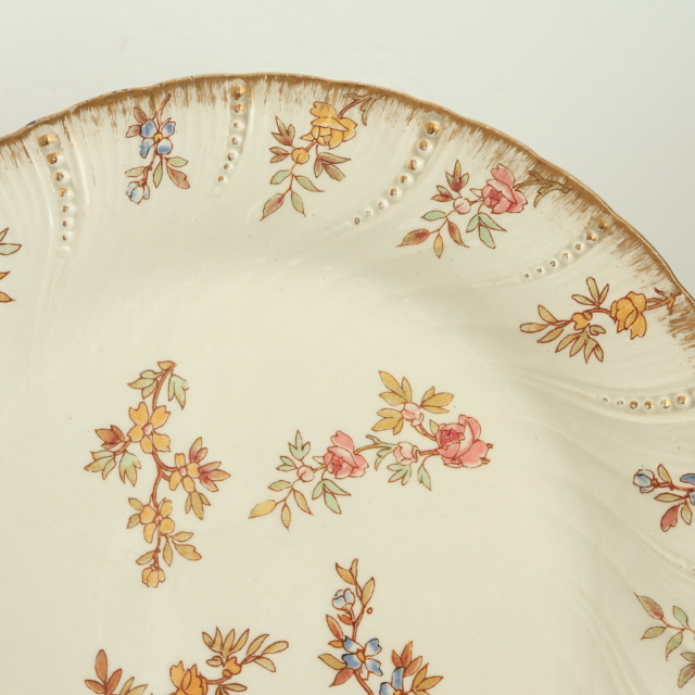 アンティークプレート ルイ15世 デザート皿 LOUIS XV フランス サルグミンヌ製 U&C SARREGUEMINES