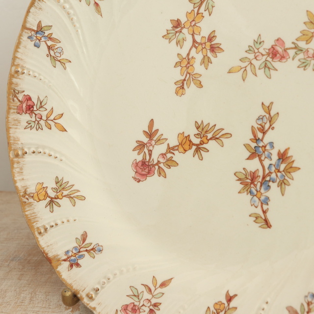 アンティークプレート ルイ15世 デザート皿 LOUIS XV フランス サルグミンヌ製 U&C SARREGUEMINES