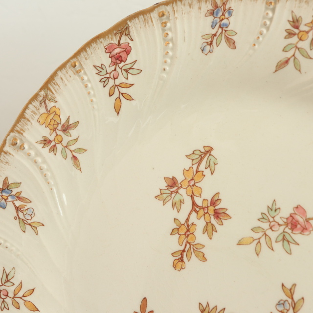 アンティークプレート ルイ15世 デザート皿 LOUIS XV フランス サルグミンヌ製 U&C SARREGUEMINES