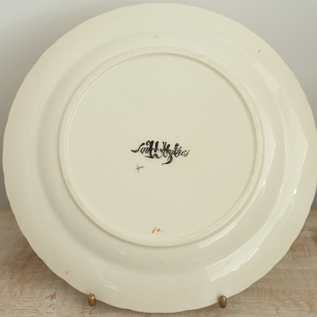 アンティークプレート ルイ15世 デザート皿 LOUIS XV フランス サルグミンヌ製 U&C SARREGUEMINES