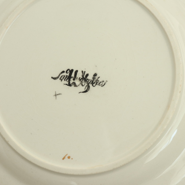 アンティークプレート ルイ15世 デザート皿 LOUIS XV フランス サルグミンヌ製 U&C SARREGUEMINES