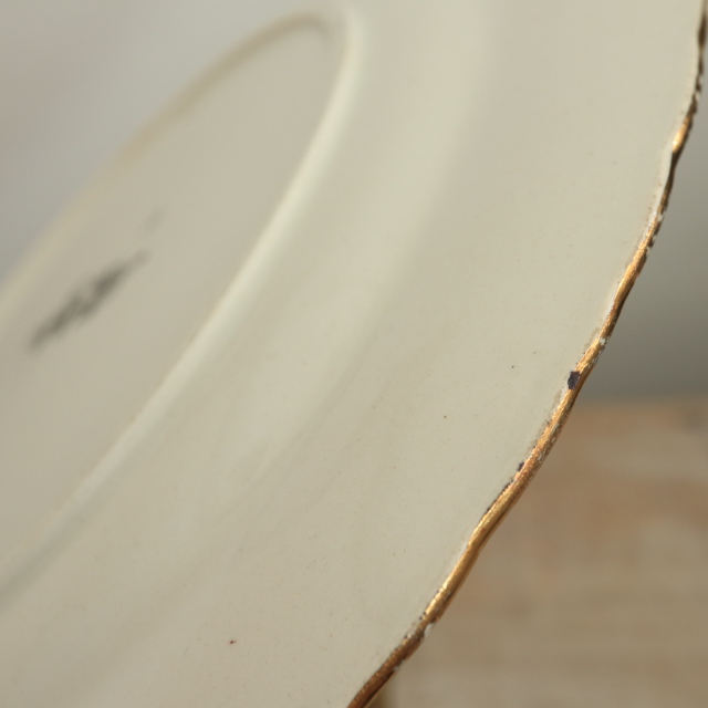 アンティークプレート ルイ15世 デザート皿 LOUIS XV フランス サルグミンヌ製 U&C SARREGUEMINES