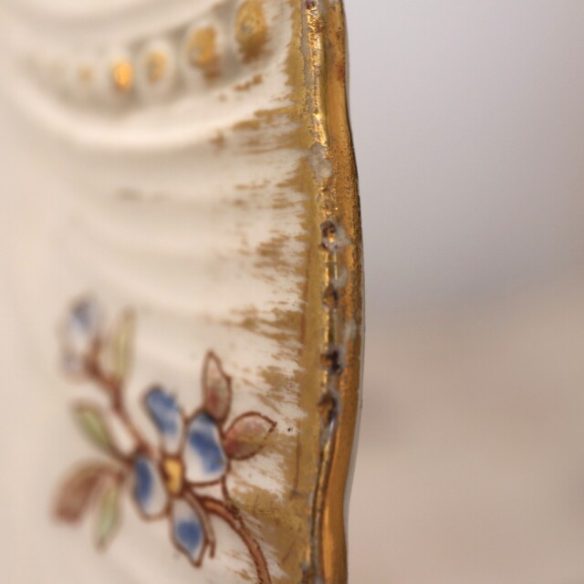 アンティークプレート ルイ15世 デザート皿 LOUIS XV フランス サルグミンヌ製 U&C SARREGUEMINES