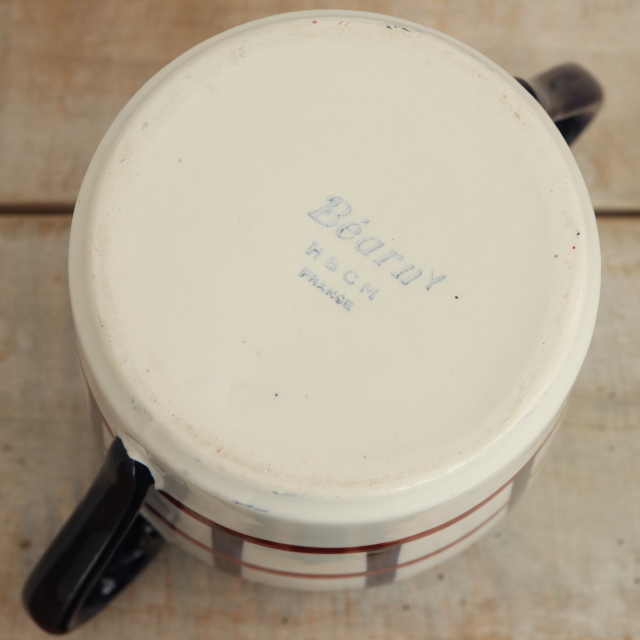 アンティーク シュクリエ バスク ベアルヌ BEARN フランス クレイユモントロー製 Creil Montereau