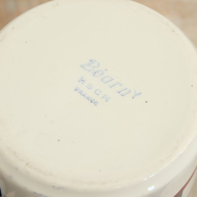 アンティーク シュクリエ バスク ベアルヌ BEARN フランス クレイユモントロー製 Creil Montereau