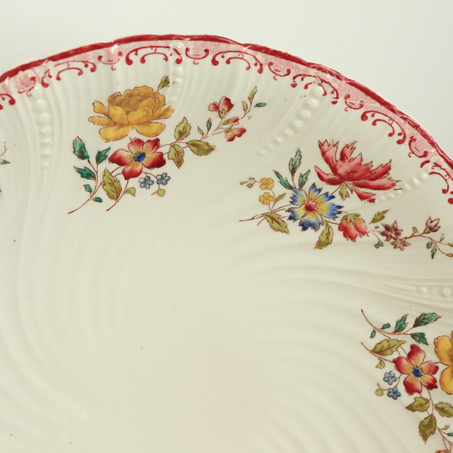 sarreguemines 高台　すぐりの実　グロゼイユ　コンポティエ　フランス SARREGUEMINES（サルグミンヌ）U＆C MOUSTIERS コンポティエ