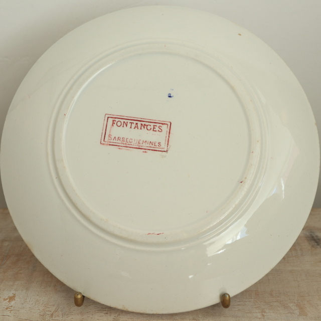 サルグミンヌFontangesフォンタンジュ プレート アンティークプレート フォンタンジュ ケーキ皿 フランス