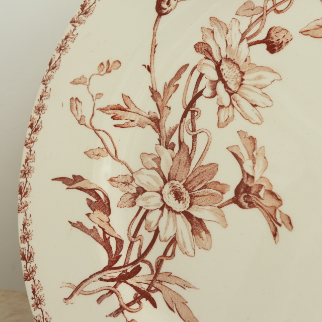 アンティーク プレート マーガレット 皿 MARGUERITE フランス リュネヴィル製 KG Luneville