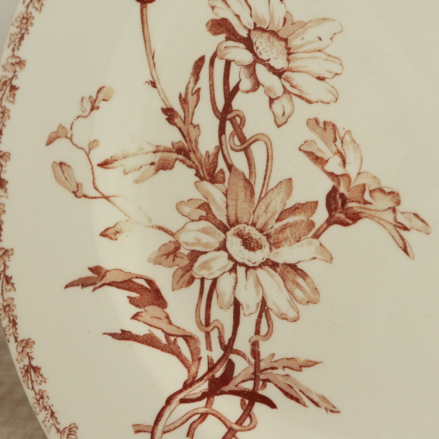 アンティーク プレート マーガレット 皿 MARGUERITE フランス リュネヴィル製 KG Luneville